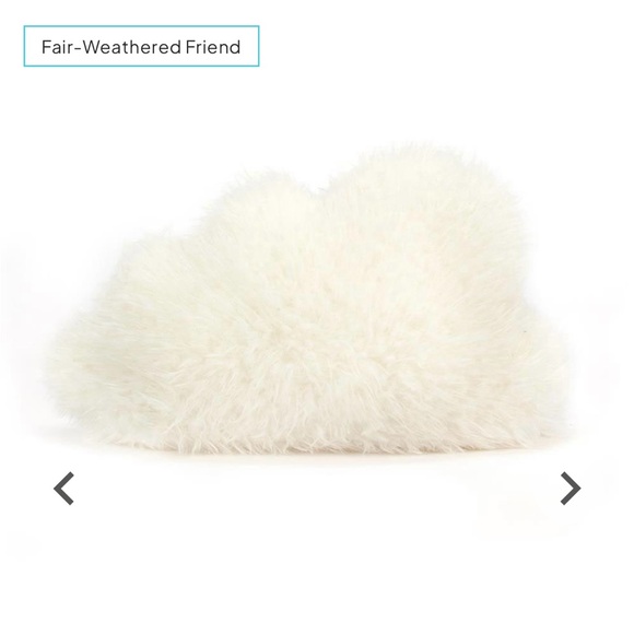Authentic NWT Jellycat Amuseable Cloud WHITE medium Plush ONE Cute Retired Rare - Picture 8 of 8